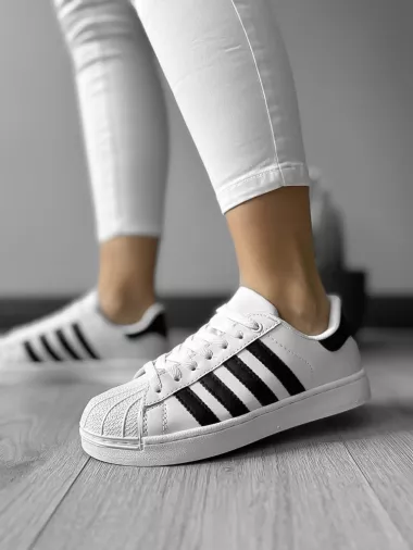 Adidasi dama casual albi 12105 T56-4